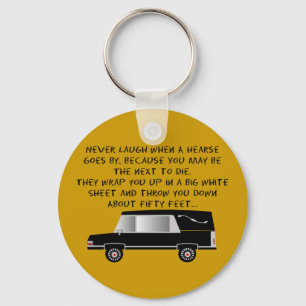 Chaveiro Design engraçado do carro fúnebre do diretor