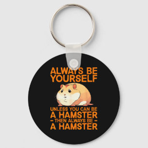 Chaveiro Design Fofo de Hamster para Homens Mulheres Crianç