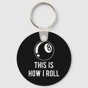 Chaveiro Design Funny Billiards Para Jogadores De Piscina R