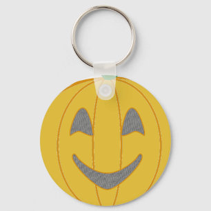 Chaveiro Design Halloween Laranja Cheio de Pumpkin