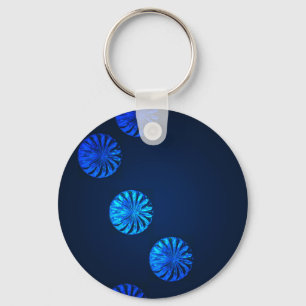 Chaveiro Design Irlandês Cristal Azul