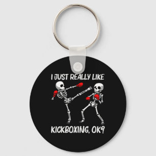 Chaveiro Design Legal de Kickboxing para Homens Mulheres Es