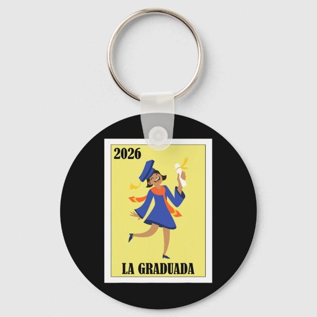 Chaveiro Design Mexicano Engraçado Para Formatura - La Grad (Frente)