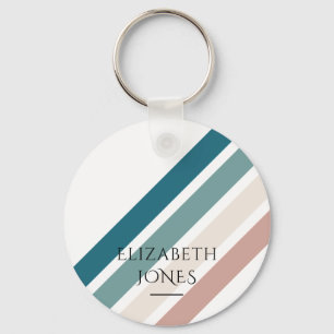 Chaveiro Design minimalista em cores pastosas
