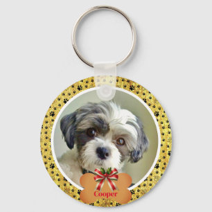Chaveiro Design Moderno Divertido Simples de Cachorro - Imp