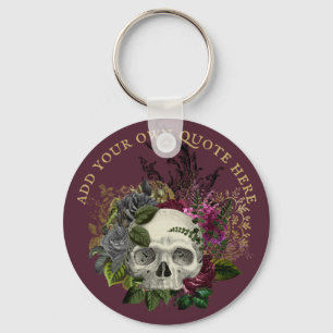 Chaveiro Design Próprio Rosa Gótico Burgundy  Morte do Góti
