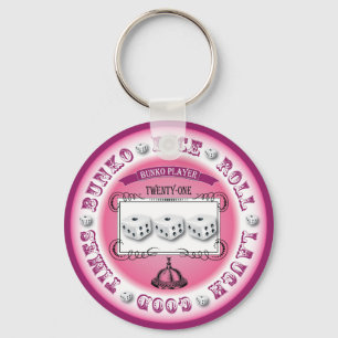 Chaveiro Design redondo do vintage do Bunko