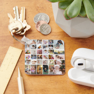 Chaveiro Design Sua Própria Colagem de Fotos 35