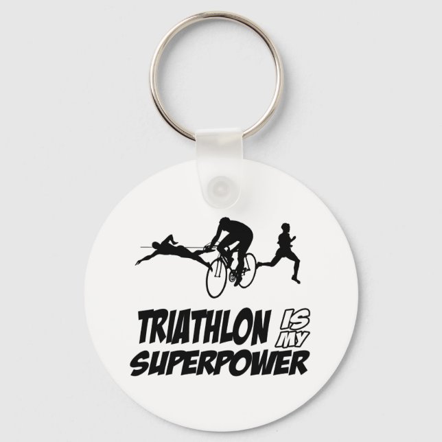 Chaveiro Designs de Triathlon (Frente)