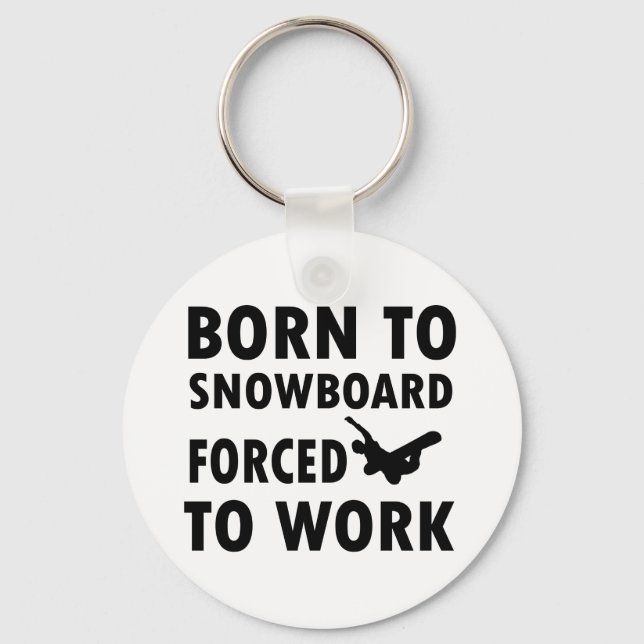 Chaveiro Designs legal de Snowboard (Frente)