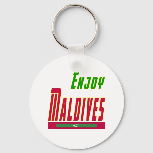 Chaveiro Designs legal Para As Maldivas (Frente)