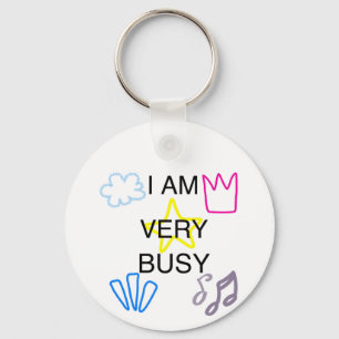 Chaveiro Designs Únicos Estou Muito Ocupado