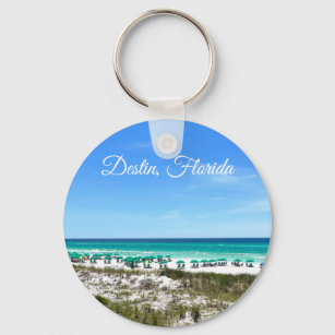 Chaveiro Destin Florida Coast Beach Umbrellas Fotografia