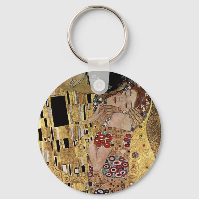 Chaveiro Detalhe do Beijo de Gustav Klimt (cerca de 1908) (Frente)