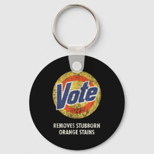 Chaveiro Detergente para lavar voto anti-trump engraçado vi
