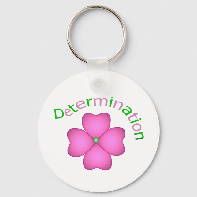 Chaveiro Determinação de Inspiração Flor (Frente)