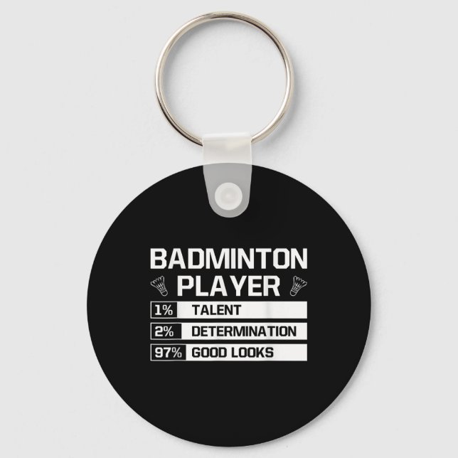 Chaveiro Determinação de Talento de Jogador de Badminton Bo (Frente)
