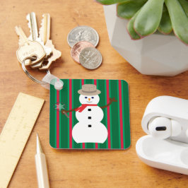 Chaveiro Detetive Snowman de Natal divertido e Rico