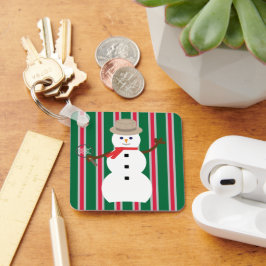 Chaveiro Detetive Snowman de Natal divertido e Rico