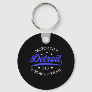 Chaveiro Detroit 313 Motor City Mês da História Negra