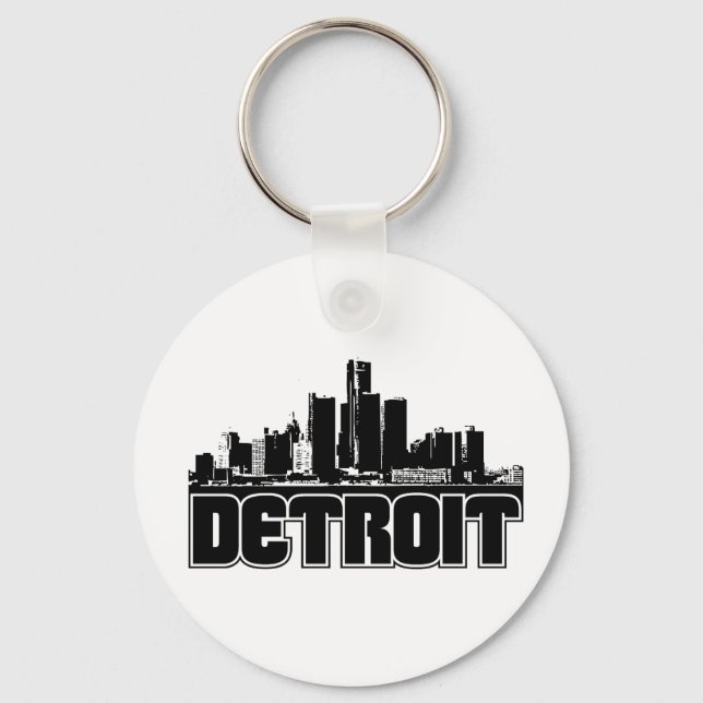 Chaveiro Detroit Skyline (Frente)