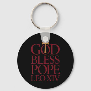 Chaveiro Deus abençoe Papa Leo Xiv Novo Papa Vaticano Cato