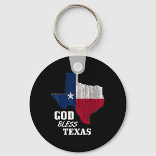 Chaveiro Deus abençoe Texas Flag Texas Independence Day Blu
