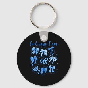Chaveiro Deus Arco Azul Diz Eu Sou Menina Cristã Mulheres B