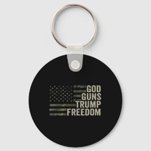Chaveiro Deus Arma Liberdade Imensa - Camuflagem Engraçada