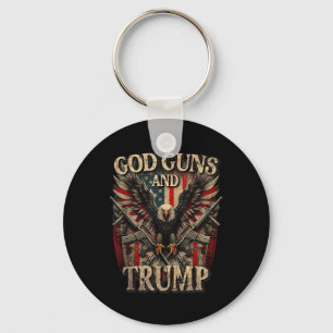 Chaveiro Deus Armas E segundo De Arremessar A Bandeira Eagl