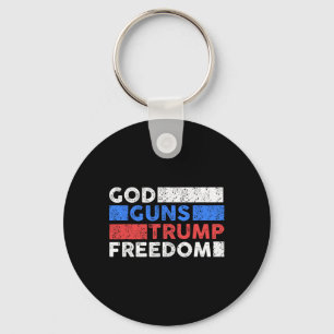 Chaveiro Deus Armas Trump Liberdade - Engraçado EUA Trump