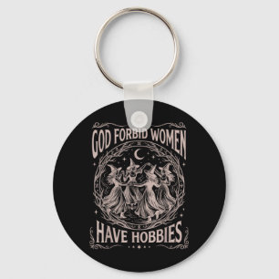 Chaveiro Deus Celestial Retrô Proíbe Mulheres de Terem Pass