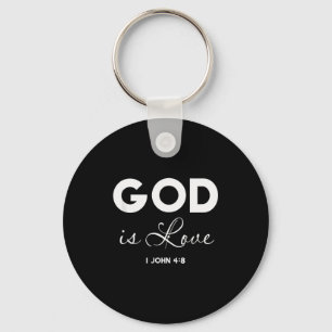 Chaveiro Deus é Amor 1 João 4_8 Versículo Bíblico Ropa Cris