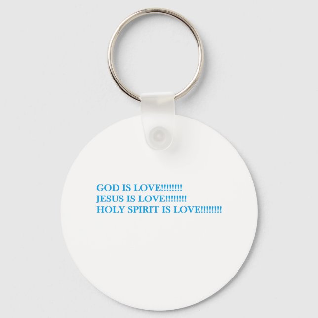 CHAVEIRO DEUS É AMOR! JESUS É AMOR! ESPÍRITO SANTO É AMOR! (Frente)