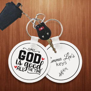 Chaveiro Deus É Bom O Tempo Todo Personalizável