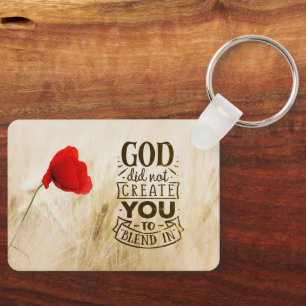 Chaveiro Deus não te Criou a misturar-te com a citação cris