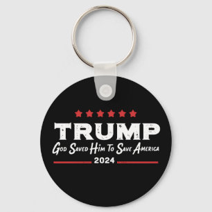 Chaveiro Deus O Salvou Para Salvar A América Trump 47