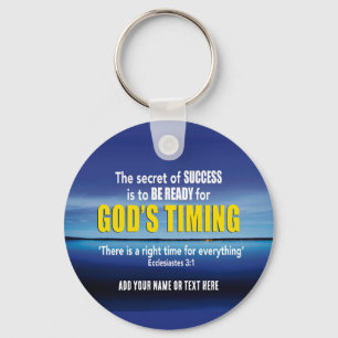 Chaveiro DEUS TIMING Success Christian Cote