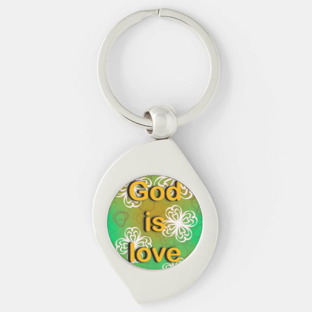 Chaveiro Deus travesseiro decorativo é amor (Frente)