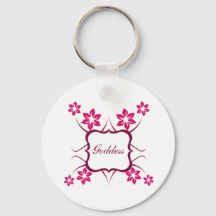 Chaveiro Deusa Floral Chaveiro, Magenta