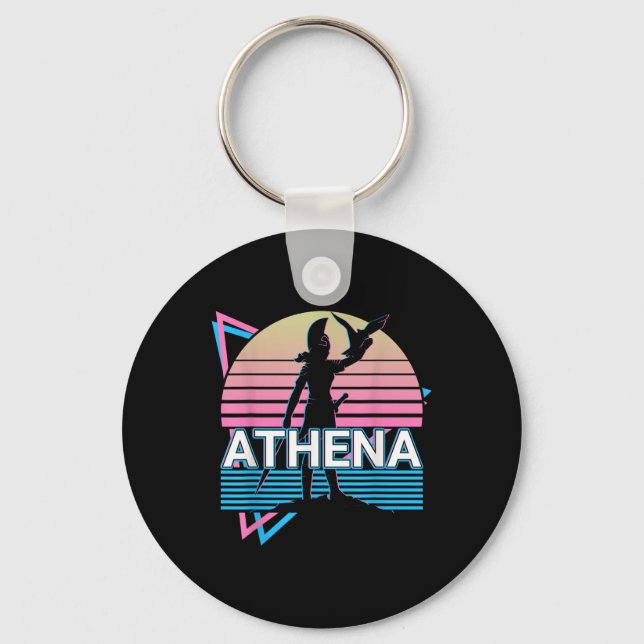 Chaveiro Deusa Grega Athena Da Sabedoria E Guerra (Frente)