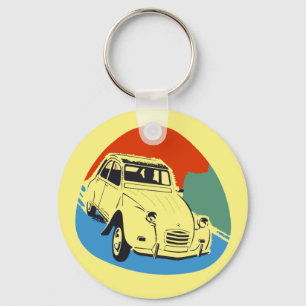 Chaveiro Deux retro Chevaux o caracol da lata