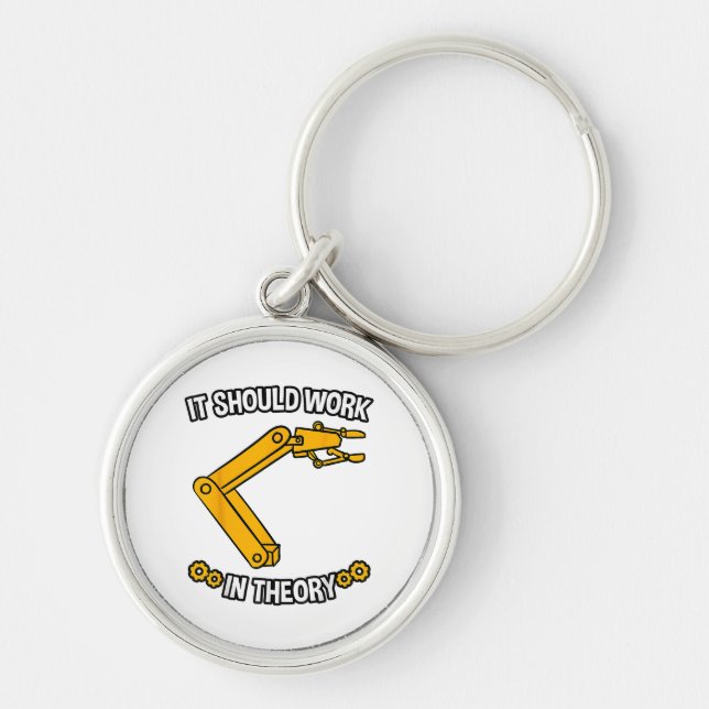 Chaveiro Deve Funcionar No Engenheiro De Robótica De Tshirt (Frente)