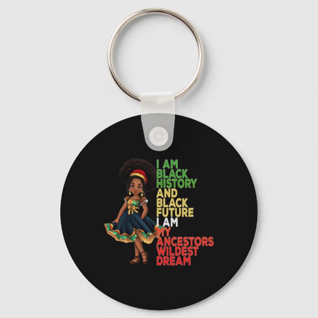 Chaveiro Dezembro É Meu Dia da Independência Mulheres Negra (Frente)