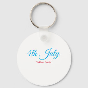 Chaveiro dia 4 de julho de independência adicionar nome tex