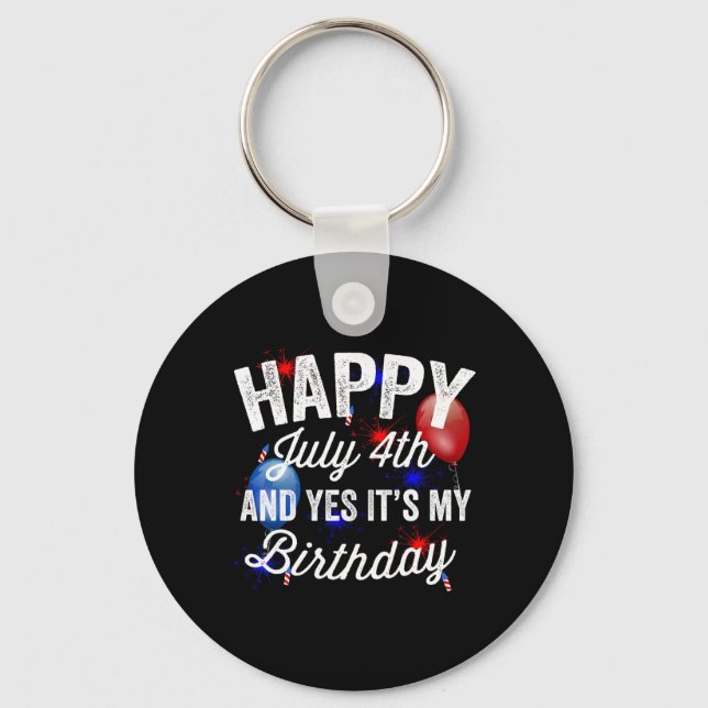 Chaveiro Dia 4 de julho e Sim, é o Dia da Independência de  (Frente)