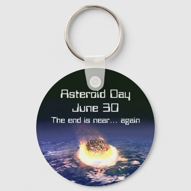 Chaveiro Dia Asteroide 30 de junho (Frente)