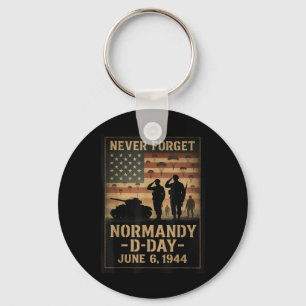 Chaveiro Dia D 81º Aniversário Normandia 1944 Tributo Milit