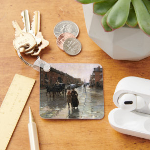 Chaveiro Dia da Chuva, Boston por Frederick Childe Hassam