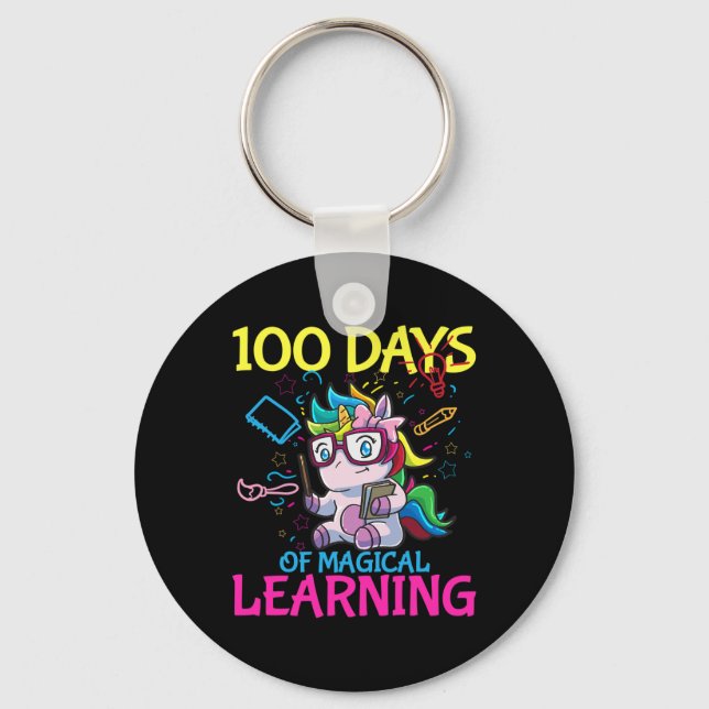 Chaveiro Dia Da Escola 100 Dias De Escola 1 (Frente)